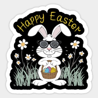 Rabbit Easter Day Eggs Boys Girls Kid gift bunny Sticker